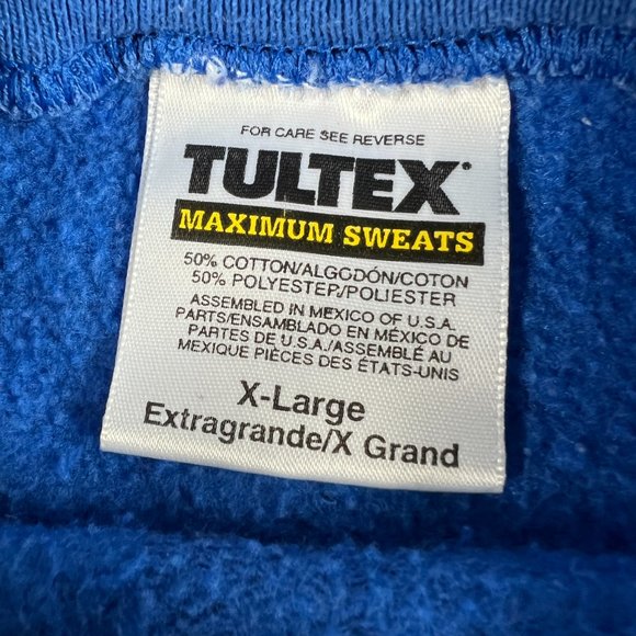 VTG Y2K NFL St Louis Rams Kurt Warner Sweatshirt Extra Large Blue Faded Crewneck - Picture 8 of 14